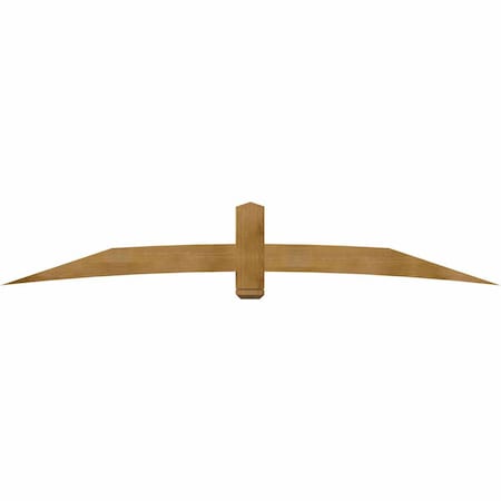 Ekena Millwork Bellingham Rough Sawn Timber Gable Bracket, Western Red Cedar, 108"W x 18"H x 6"D x 6"F, 4/12 Pitch GBW108X18X0606BEL00RWR